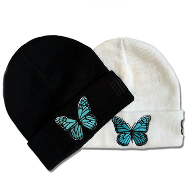 Blue Butterfly Beanie