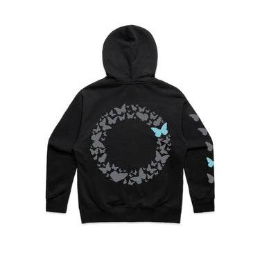 The Blue Butterfly Zip-Up Hoodie